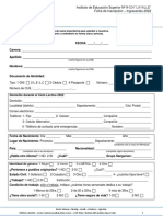 IES #9-024 Ficha de Inscripción 2022