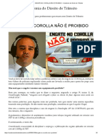 ENGATE NO COROLLA NÃO É PROIBIDO - Academia Do Direito de Trânsito