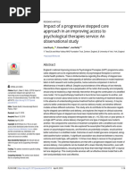 Boyd Et Al., 2019 Impact of A Progressive Stepped Care Approach in An Improving Access To Psychological Therapies Service An Observational Study