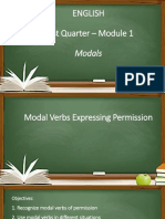 Giving Asking Permission Using Modals