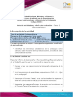 Guia de Actividades y Rúbrica de Evaluación - Unidad 1 - Tarea 2 - Informe de Lectura