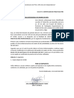 Solicitud de Certificado de Practicas Pre-Profesionales