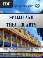 Module of Instruction in Speech and Theater