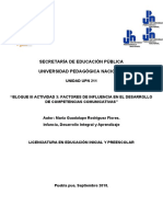 Bloque Iii Actividad 3 Factores de Influencia en El Desarrollo de Competencias Comunicativas