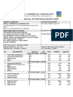 Commercial Invoice/Packing List