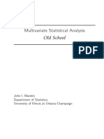 Multivariate Statistical Analysis: Old School