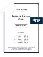 Schubert Messe in C Dur D452