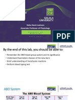 BMS 201 (Lab) : Blood Grouping and Transfusion: Noha Nooh Lasheen Associate Professor of Physiology