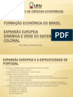 2 - Expansão Europeia e Sistema Colonial