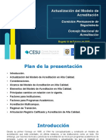 Presentacion Modelo de Acreditacion Version para El 12 de Febrero de 2020 Version 2 PDF