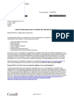 Lettre de Demande Biometrique