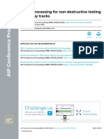 Signal Processing For Non-Destructive Testing of Railway Tracks