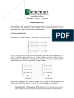 Sistemas Lineares Completo