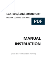 LGK 100 120 160 200IGBT Plasma Cutting Machine Manual