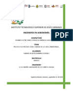 Procesos de Producción y Calidad de Los Biocombustibles.