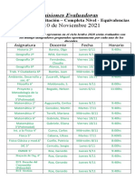 Comisiones Evaluadoras Noviembre 2021