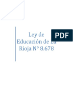 Ley de Educación de La Rioja 8678