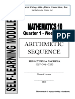 Mathematics 10, Quarter 1 - Week 1-2