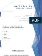 Machine Learning: B.Tech (CSBS) V Semester