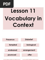 Lesson 11 - Vocabulary XI