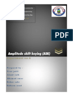 Amplitude Shift Keying (ASK) : Experiment No.6