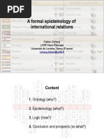 A Formal Epistemology of International Relations