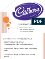 Cadbury India: Presented By: DEEPAK V. DODDAMANI MMS (Marketing), Roll No:11 B.V.I.M.S.R. Navi Mumbai