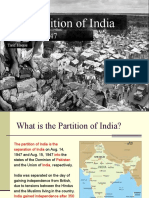 The Partition of India PowerPoint