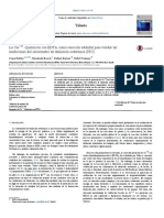 The Ca2 EDTA Chelation As Standard Reaction To Validate Isothermal Titration Calorimeter Measurements Rafols Est Al 2016 (1) .En - Es