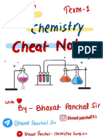 Chemistry Term 1 Cheat Notes by Bharat Panchal Sir