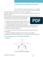 Chapitre 4 Technologies Circuits Integres Numeriques