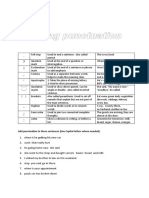 Using Punctuation: Add Punctuation To These Sentences (Use Capital Letters Where Needed)