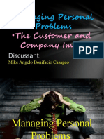 Managing Personal Problems: The Customer and Company Image