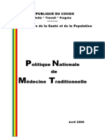 Politique Nationale Medecine Traditionnelle