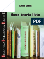 Calek Nowa Teoria Listu 2019