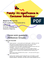 Family: Its Significance in Consumer Behaviour