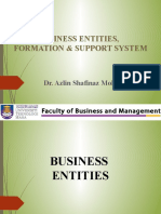 Ent300 - 5 t0 7 - Biz Entities, Formation & Supportsystem