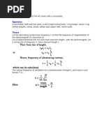 AC Sonometer Experiment