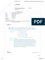 Educação Física Na Terceira Idade - QUESTIONARIO UNIDADE I