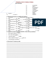 Writing Test 9 Form (I Term) : 1. Translate Into Ukrainian (20 Points)