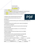 Perfect Tenses 1. Choose The Correct Form of The Words in Brackets