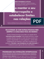 Como Manter o Autorrespeito e Estabelecer Limites Nas Relações