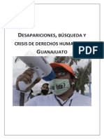 Desapariciones, Busqueda y Crisis de Derechos Humanos en Guanajuato