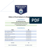 Ethics of Food Industry. MGT489. SEC 02. Group 3