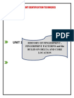 Unit 1: Fingerprint Identification Techniques