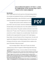 The post-ascension mediatorial ministry of Christ -  A study of the redemptive implications of the assertion that Christ’s mediation will climax in the cosmic judgment, Masters dissertation Craig Baxter