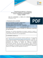 Guia de Actividades y Rúbrica de Evaluación - Unidad 1 - Caso 1 - Evaluación Inicial