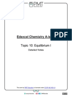 Detailed Notes - Topic 10 Equilibrium I - Edexcel Chemistry A Level