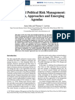 International Political Risk Management - Perspectives, Approaches and Emerging Agendas