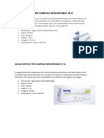 Ficha Tecnica Aguja Dental Tipo Carpule Descartable